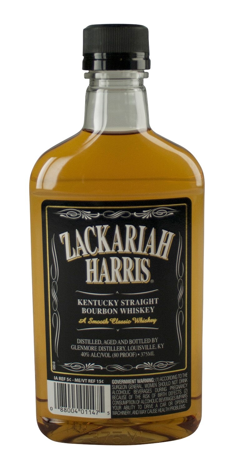 slide 1 of 1, Zackariah Harris Bourbon Whiskey, 375 ml