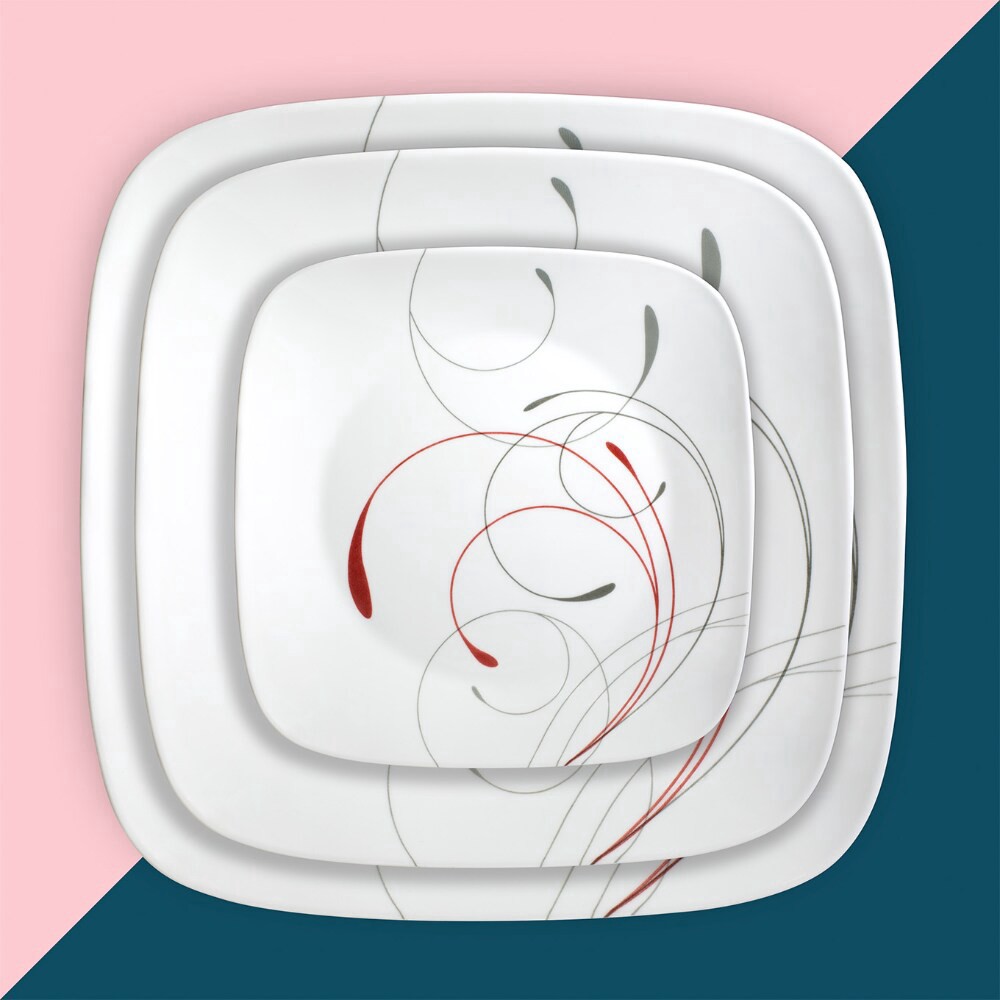 slide 2 of 3, Corelle Square Splendor Lunch Plate - White, 8.75 in