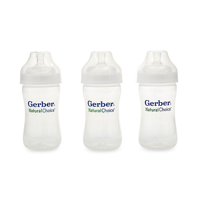 slide 1 of 1, Gerber Natural ChoiceMedium Flow Bottle, 9 oz