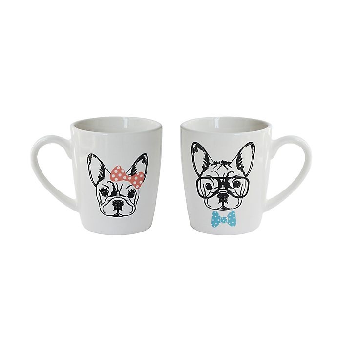 slide 1 of 1, American Atelier French Bulldogs Mugs, 2 ct