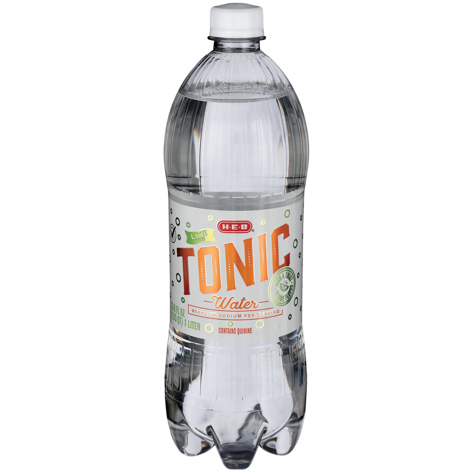 slide 1 of 1, H-E-B Tonic Water with a Twist of Lime - 33.8 oz, 33.8 oz