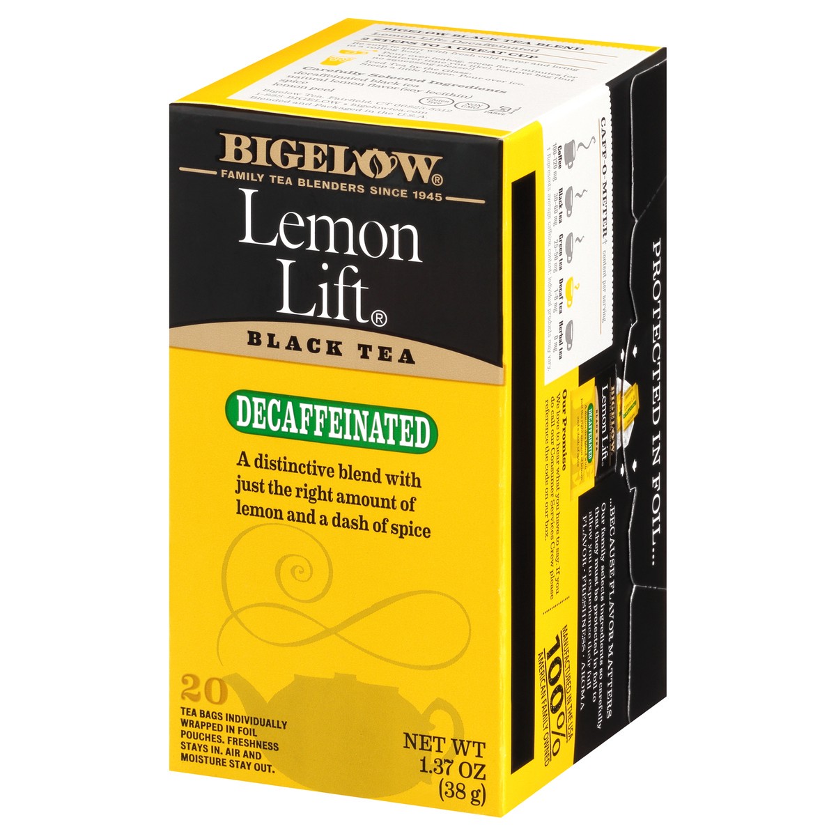 slide 3 of 9, Bigelow Decaf Lemon Lift, 20 ct