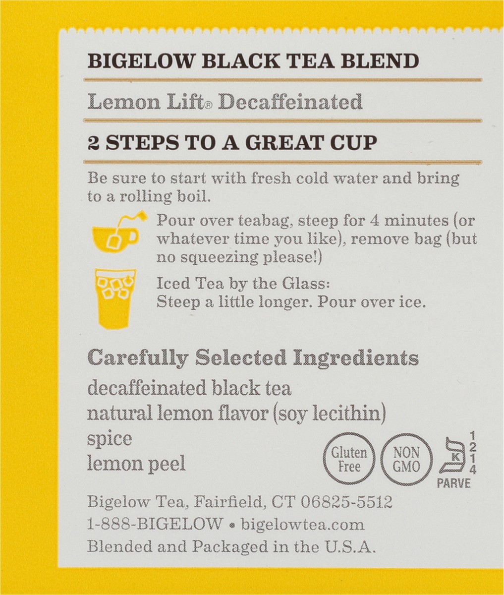 slide 9 of 9, Bigelow Decaf Lemon Lift, 20 ct