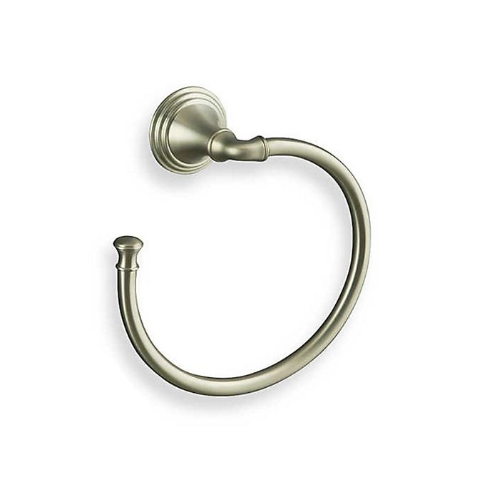 slide 1 of 1, Kohler Devonshire Brushed Nickel Towel Ring, 1 ct