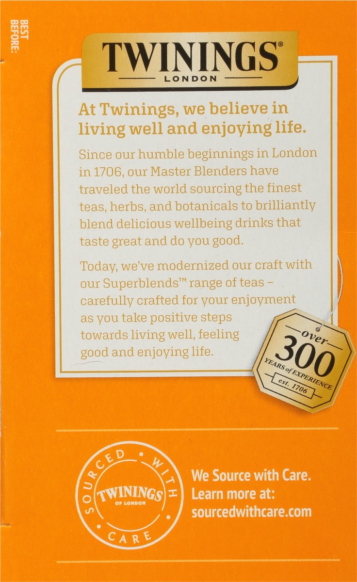 slide 7 of 9, Twinings Superblends Immune Support Blackberry Flavoured Herbal Tea 16 Tea Bags, 16 ct