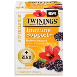 Twinings Superblends Immune Support With Zinc - 16 ct