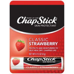 ChapStick Skin Protectant Classic Strawberry Lip Care 0.15 oz