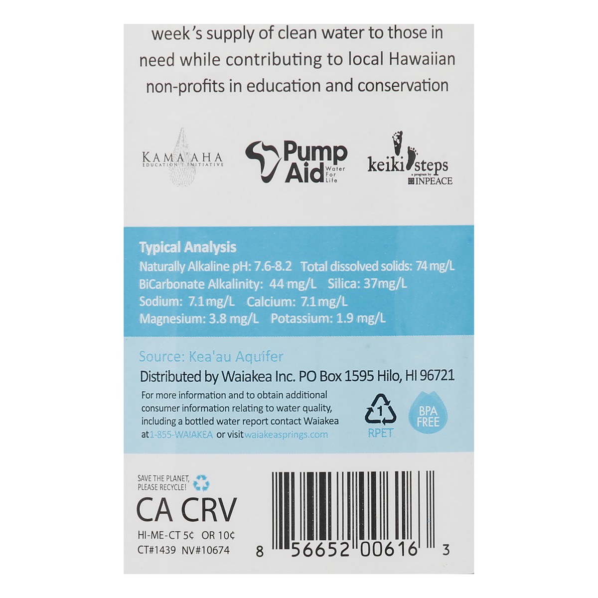 slide 5 of 10, Waiākea Alkaline Volcanic Water- 50.7 fl oz, 50.7 fl oz