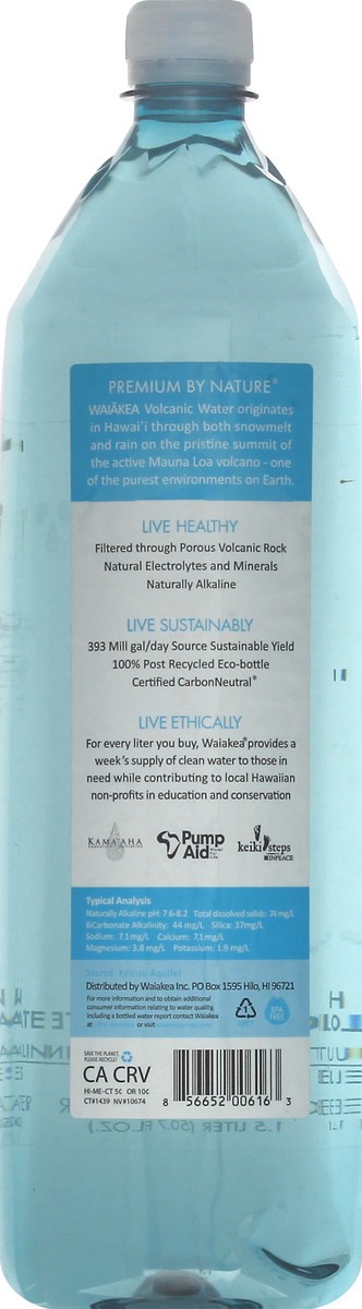 slide 6 of 10, Waiākea Alkaline Volcanic Water- 50.7 fl oz, 50.7 fl oz