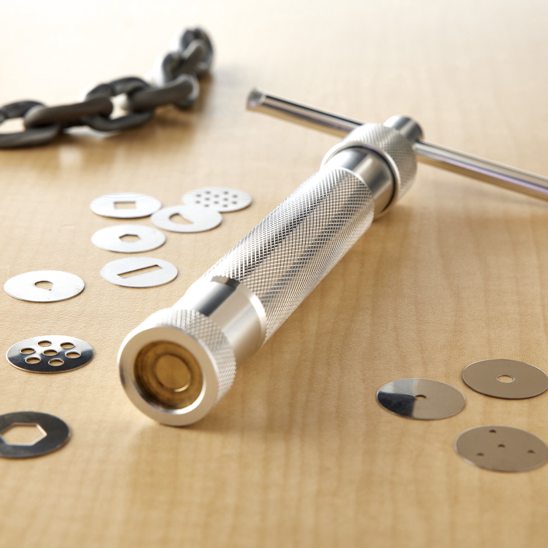 slide 2 of 3, Clay Extruder Set By Craft Smart, 20 unique designed discs