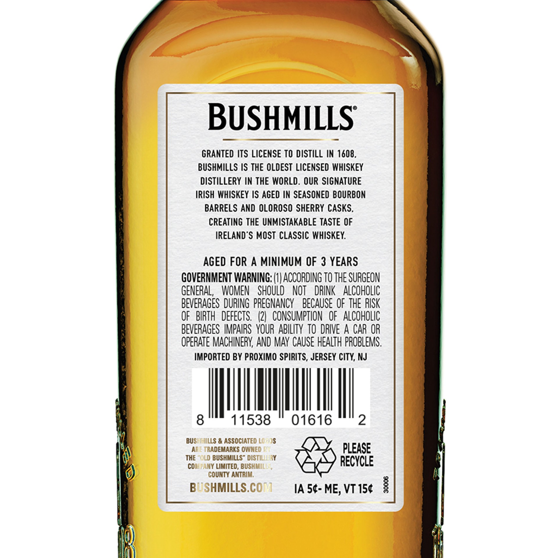 slide 5 of 5, Bushmills Original Irish Whiskey 80 Proof - 750 ml, 750 ml