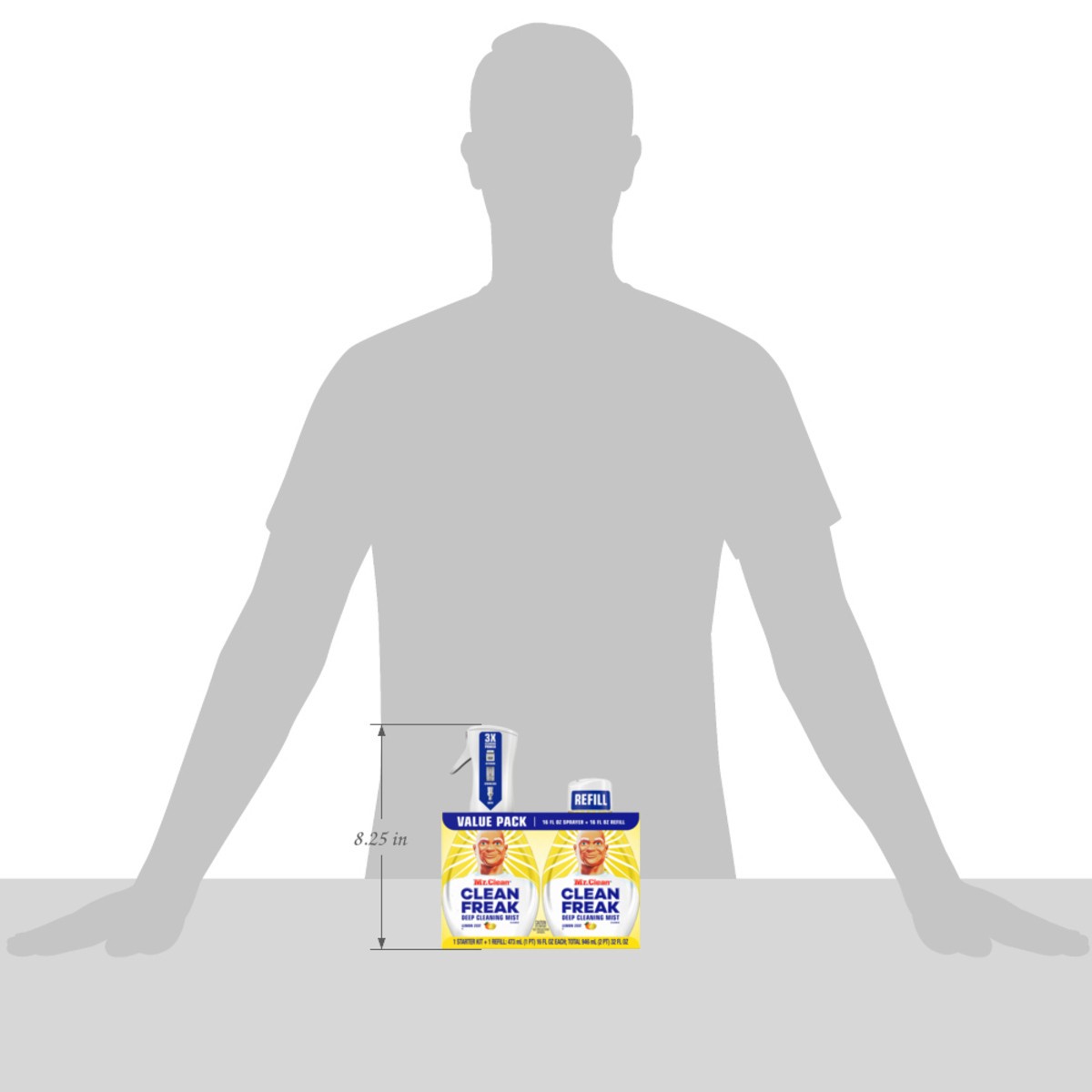 slide 6 of 8, Mr. Clean Clean Freak Lemon Zest Mist Cleaning Products, 2 ct