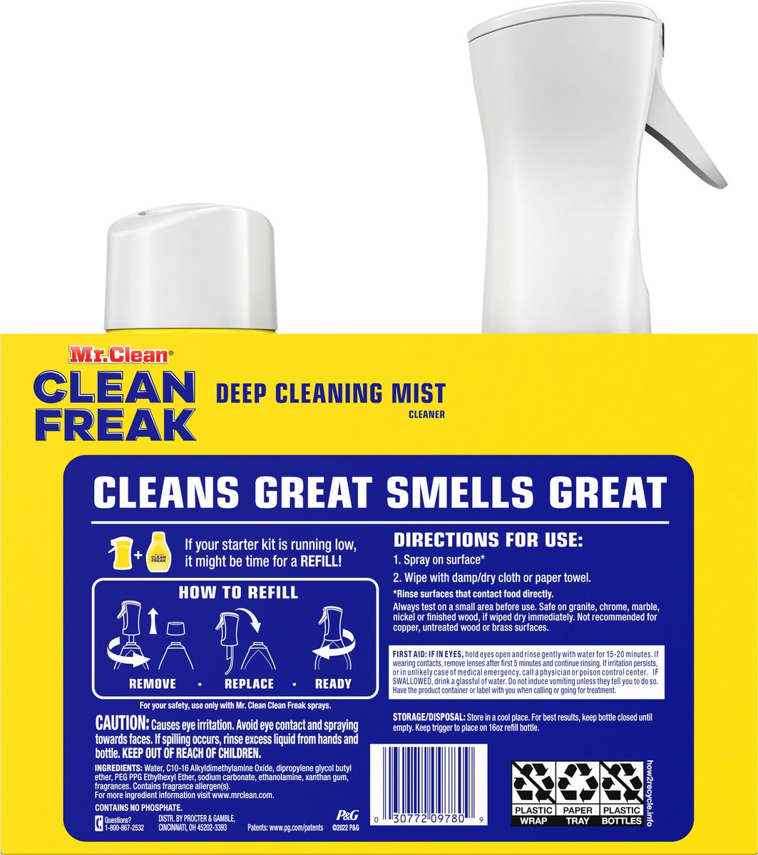 slide 7 of 8, Mr. Clean Clean Freak Lemon Zest Mist Cleaning Products, 2 ct