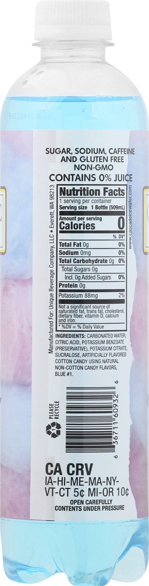 slide 2 of 12, Cascade Ice Cotton Candy Sparkling Water 17.2 oz, 17.2 fl oz