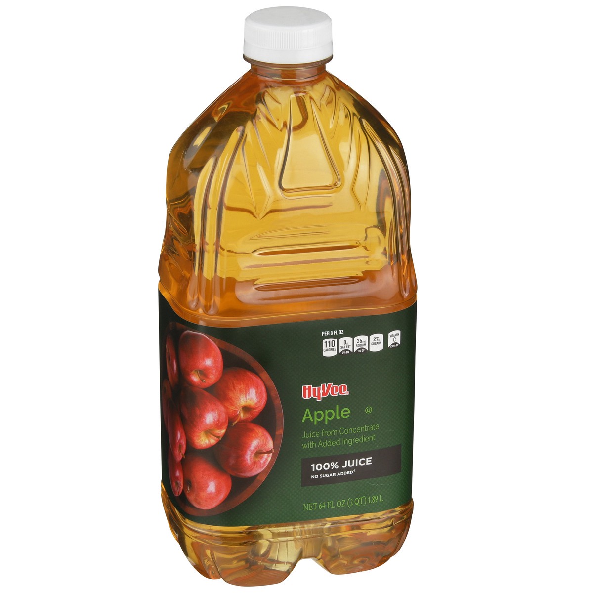slide 2 of 8, Hy-vee 100% Apple Juice From Concentrate - 64 fl oz, 64 fl oz