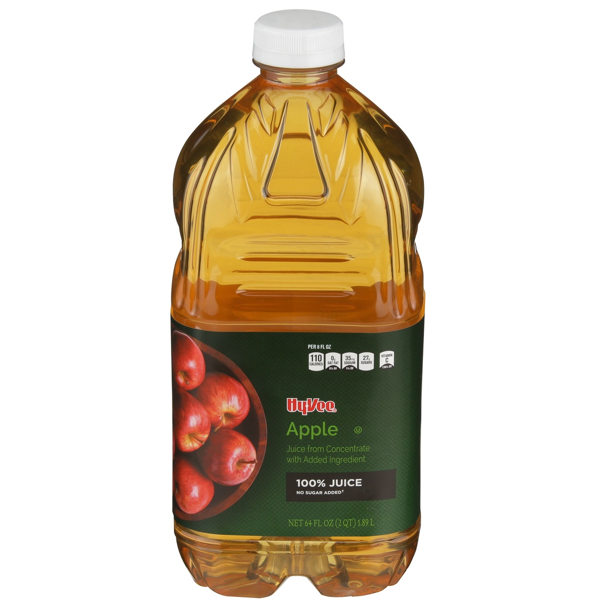slide 1 of 8, Hy-vee 100% Apple Juice From Concentrate - 64 fl oz, 64 fl oz