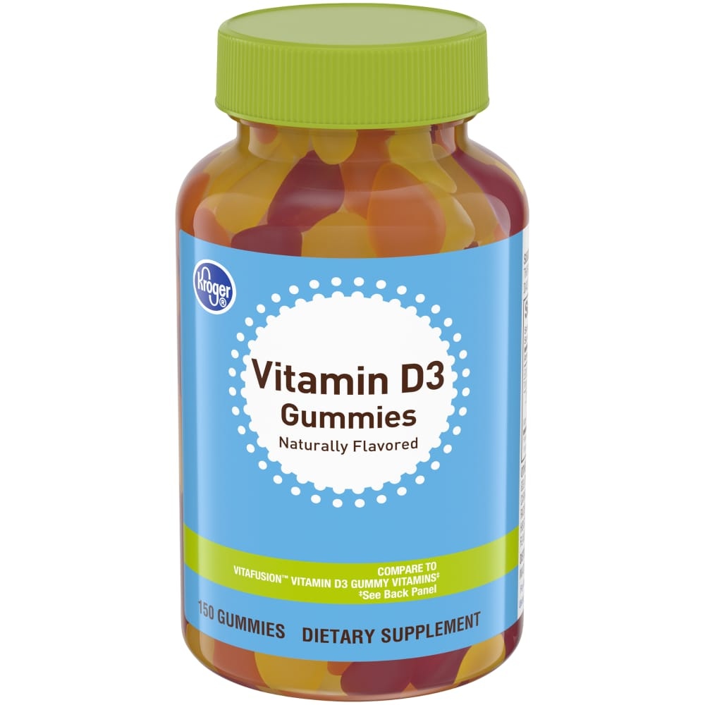 slide 1 of 1, Kroger Vitamin D3 Gummies, 150 ct