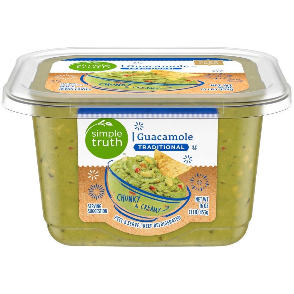 slide 1 of 1, Simple Truth Traditional Guacamole, 16 oz