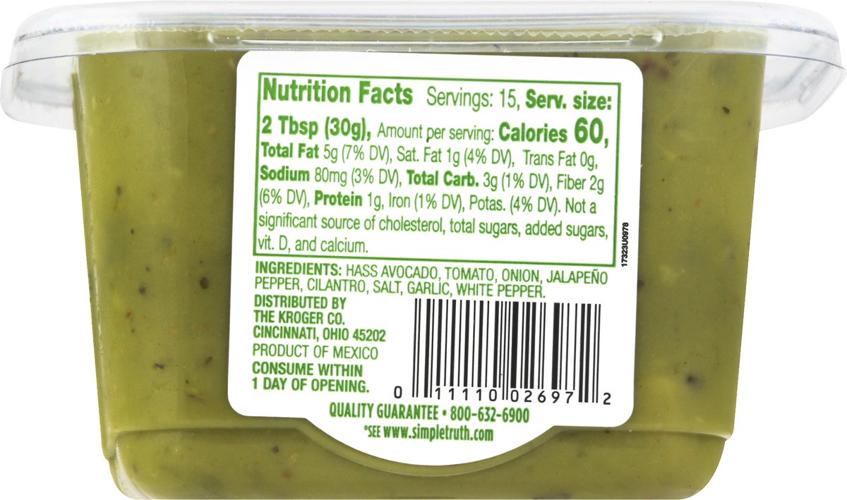 slide 6 of 9, Simple Truth Traditional Guacamole 16 oz, 16 oz
