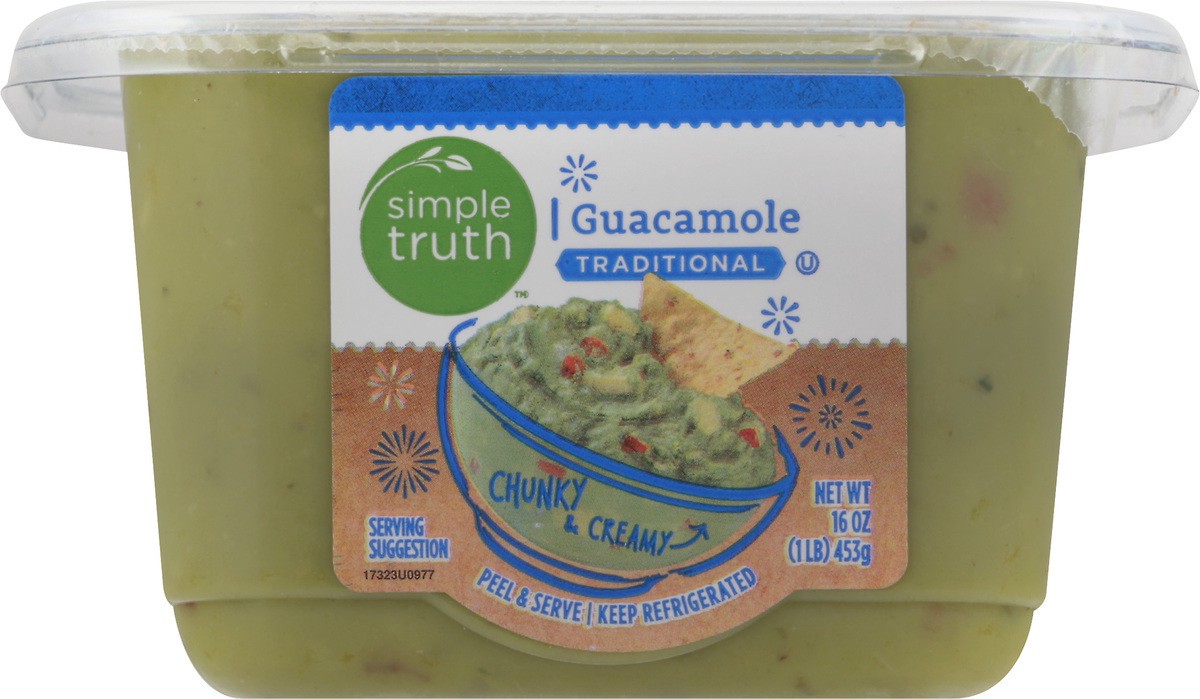 slide 1 of 9, Simple Truth Traditional Guacamole 16 oz, 16 oz