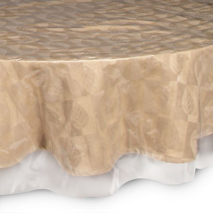 slide 1 of 1, SALT Crystal Clear Round Tablecloth Protector, 70 in