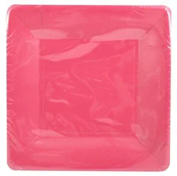 Caspari Dessert Plates Grosgrain Rose