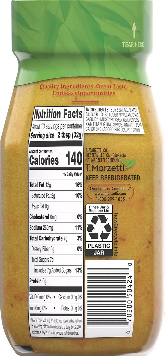 slide 7 of 9, Marzetti Sweet Italian Dressing 13 fl oz, 13 oz