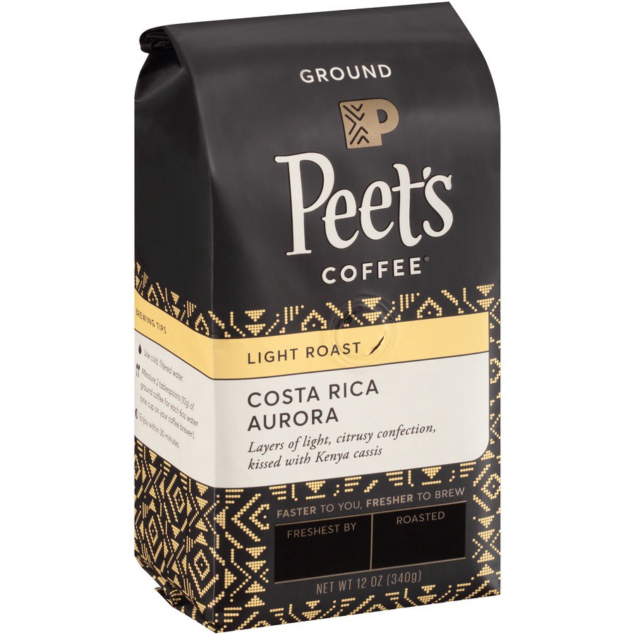 slide 2 of 3, Peet's Coffee Costa Rica Aurora Light Roast Ground Coffee, 12 oz