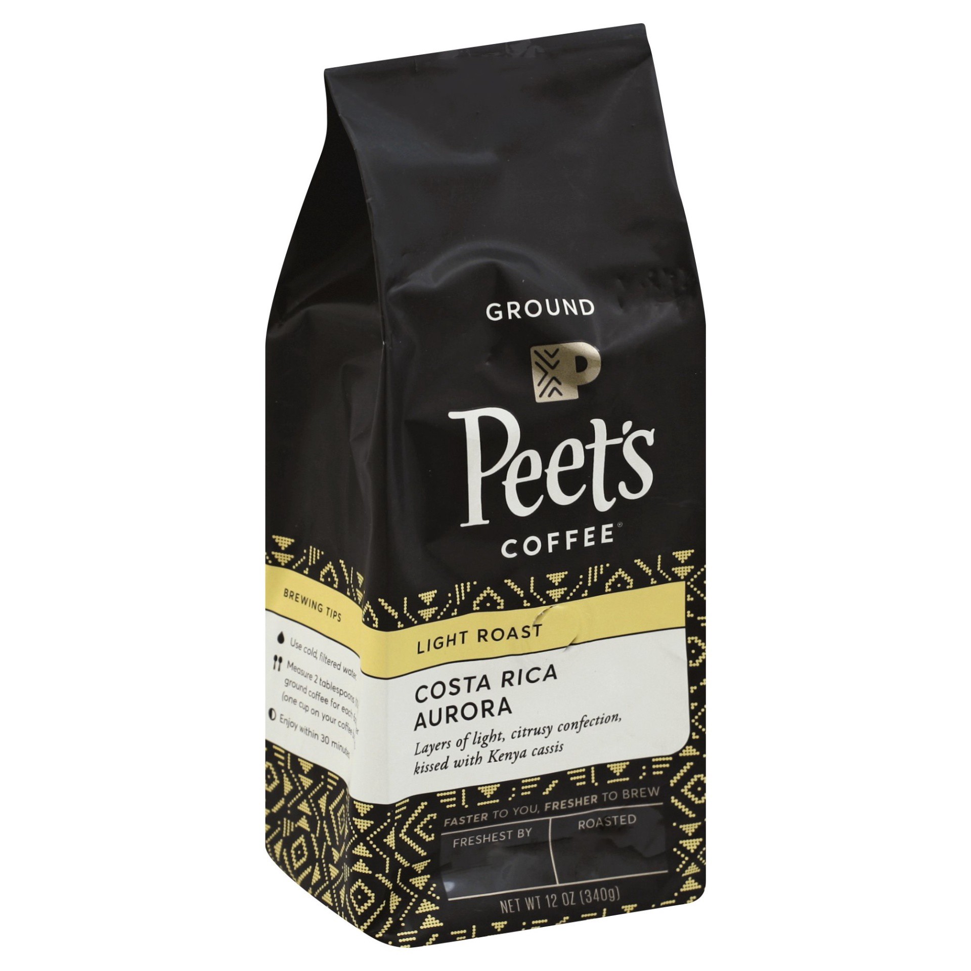 slide 1 of 3, Peet's Coffee Costa Rica Aurora Light Roast Ground Coffee, 12 oz