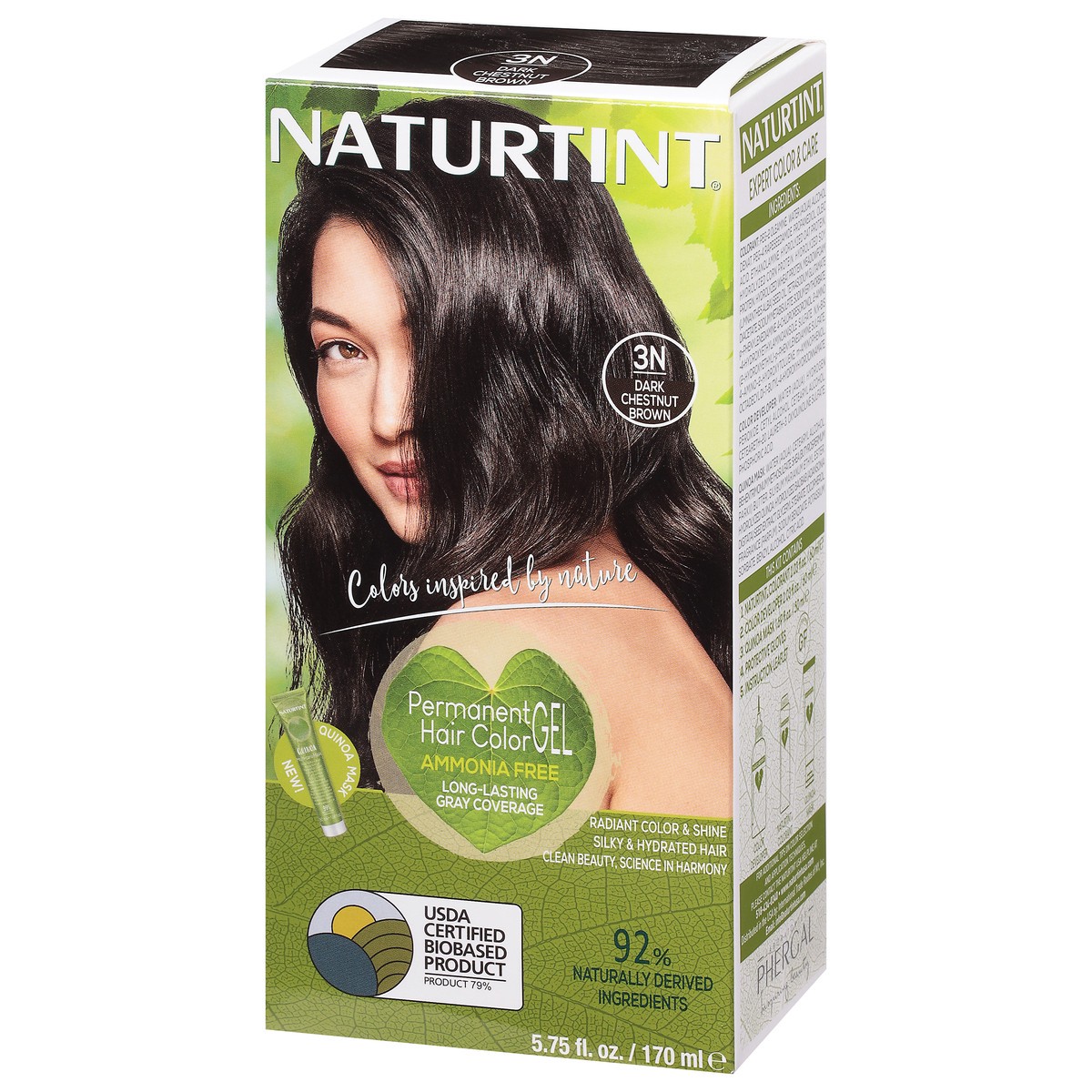 slide 2 of 13, Naturtint Dark Chestnut Brown 3N Ammonia Free Permanent Haircolor Gel 5.75 fl oz, 1 ct