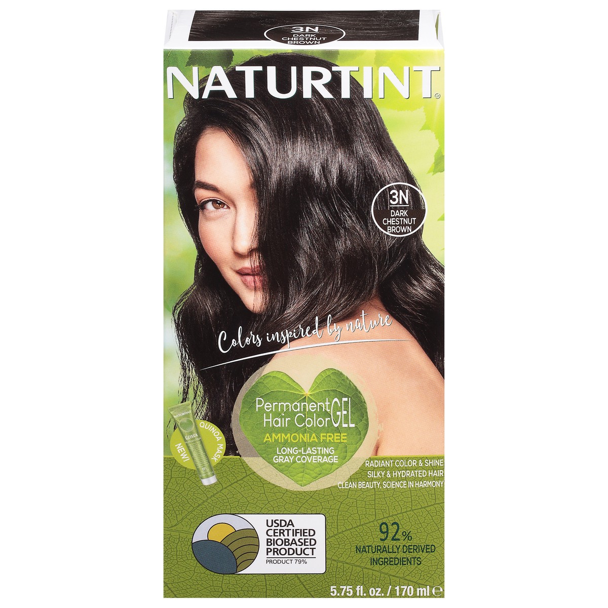 slide 9 of 13, Naturtint Dark Chestnut Brown 3N Ammonia Free Permanent Haircolor Gel 5.75 fl oz, 1 ct