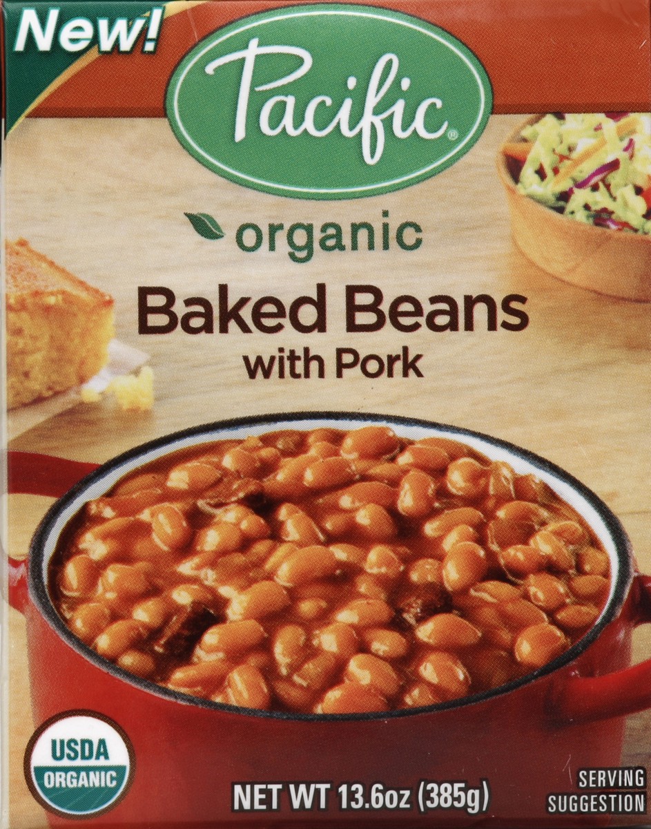 slide 4 of 4, Pacific Traditional Baked Beans with Pork, 13.6 oz
