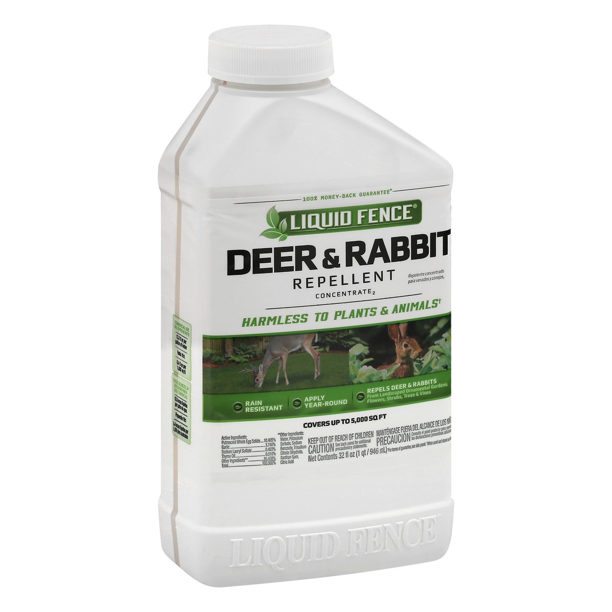 slide 4 of 9, Liquid Fence Concentrate2 Deer & Rabbit Repellent 32 oz, 32 oz