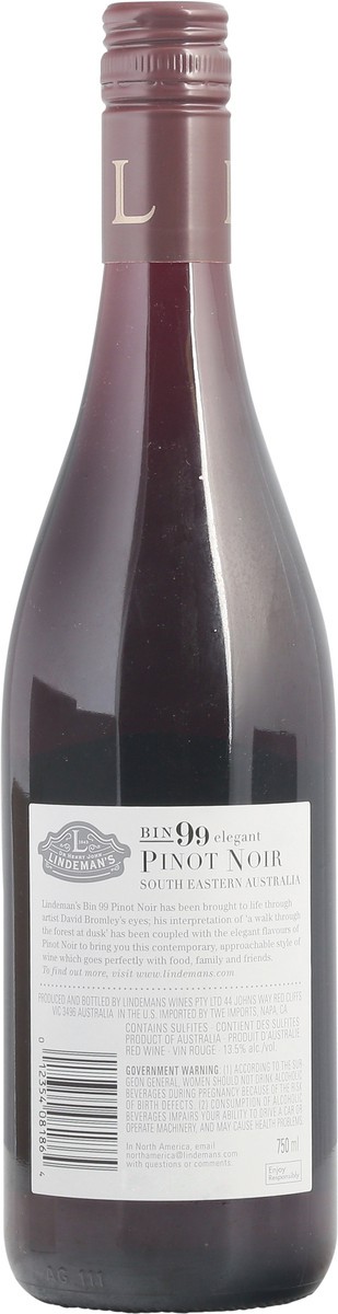 slide 5 of 11, Lindeman's Bromley Elegant Pinot Noir 750 ml, 750 ml