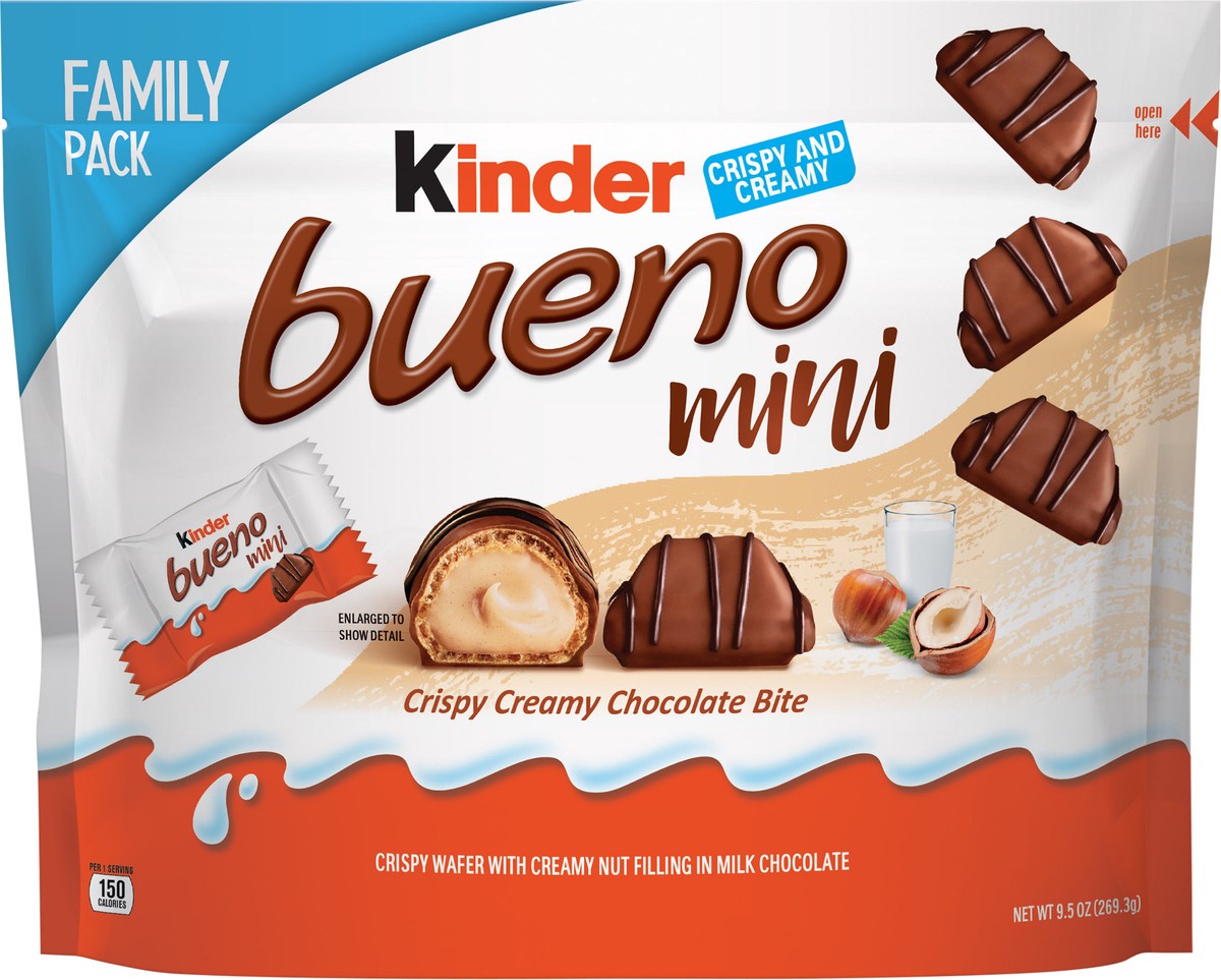 slide 2 of 11, Kinder Bueno Mini Crispy Creamy Chocolate Bite Family Pack 9.5 oz, 9.5 oz