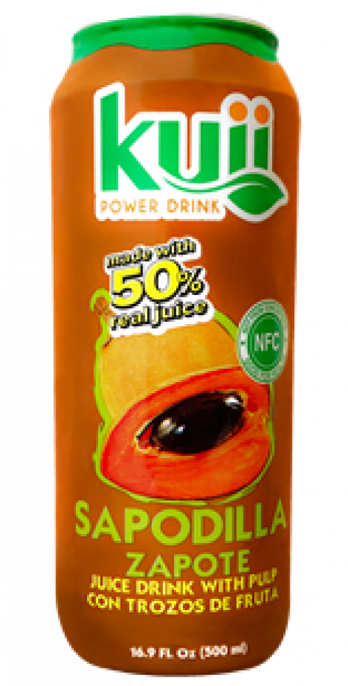 slide 1 of 1, Kuii Jugo De Zapote Con Trozos De Fruta Sapodilla Juice Drink, 16.9 oz