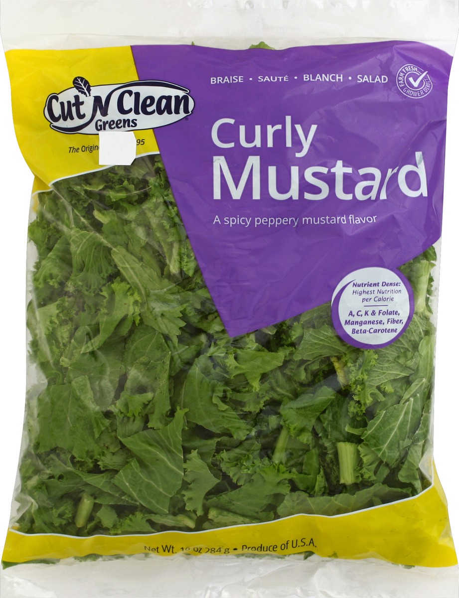 slide 3 of 6, Cut N Clean Curly Mustard 10 oz, 10 oz
