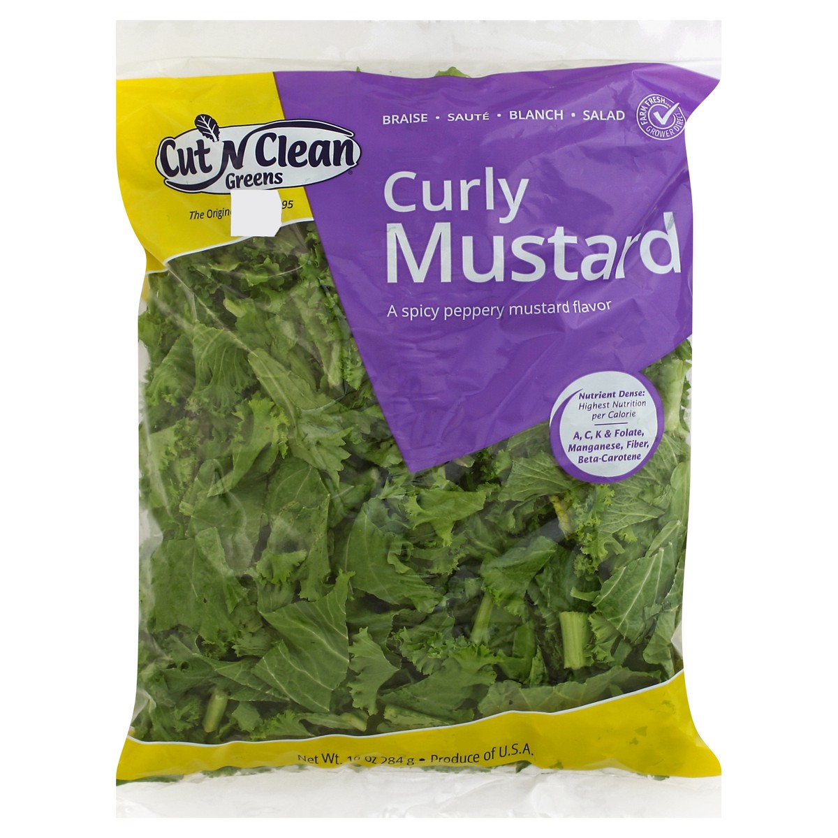 slide 6 of 6, Cut N Clean Curly Mustard 10 oz, 10 oz