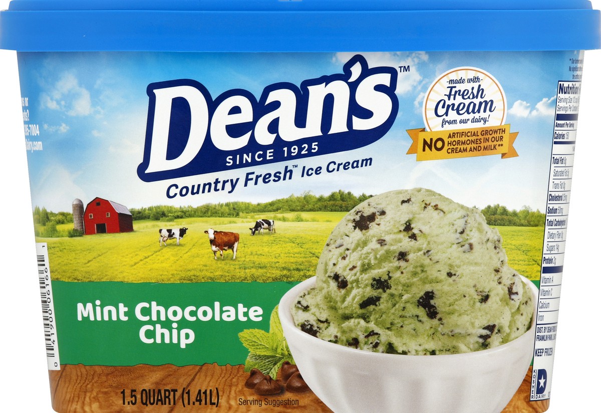 slide 7 of 7, Country Fresh Mint Chocolate Chip Ice Cream 1.5 qt, 48 oz