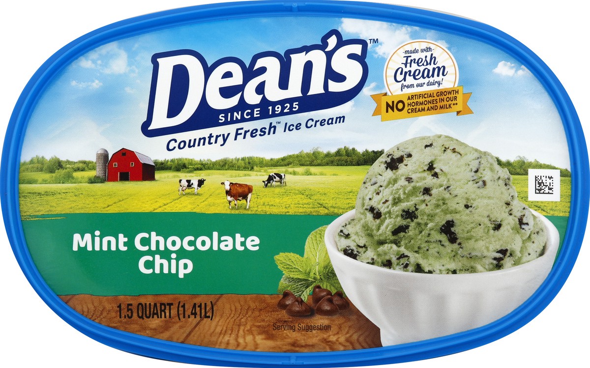 slide 4 of 7, Country Fresh Mint Chocolate Chip Ice Cream 1.5 qt, 48 oz