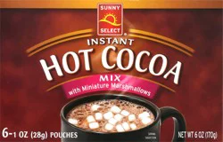 Sunny Select Instant Hot Cocoa Mix with Miniature Marshmallows - 6 ct