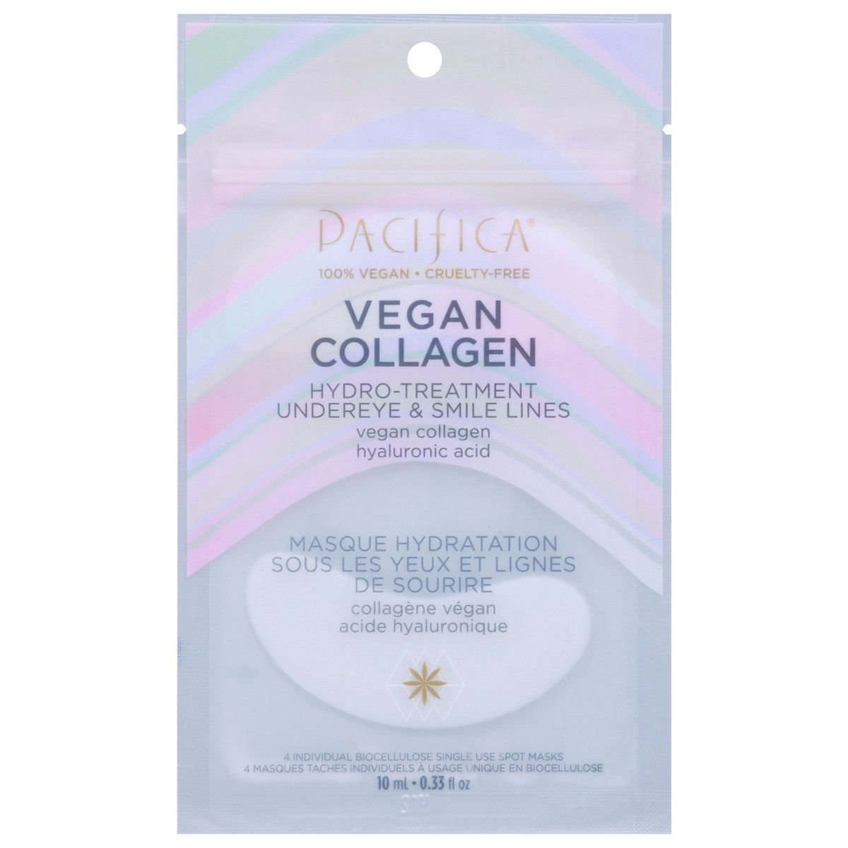 slide 1 of 9, Pacifica Vegan Collagen Hydro-Treatment Undereye & Smile Lines, 1 ct