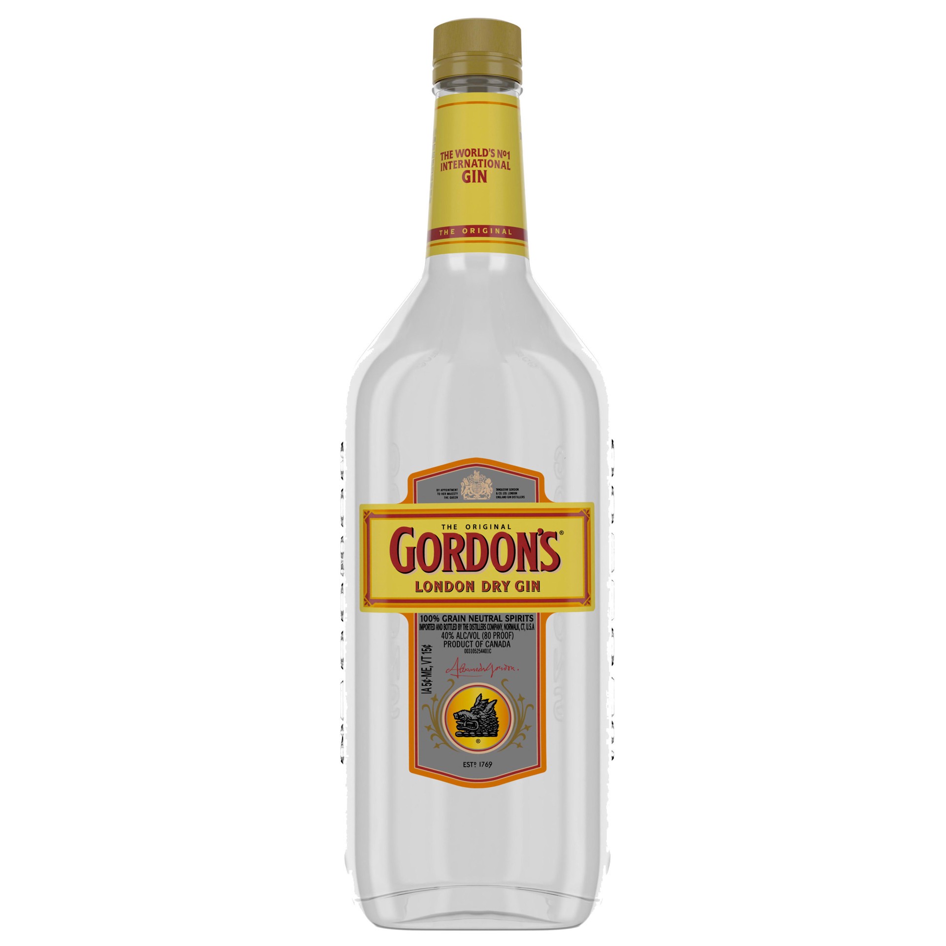 slide 1 of 1, Gordon's London Dry Gin, 1 L, 1 liter