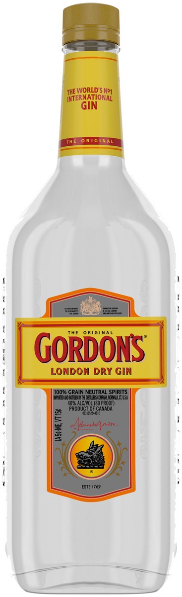 slide 1 of 1, Gordon's London Dry Gin, 1 liter