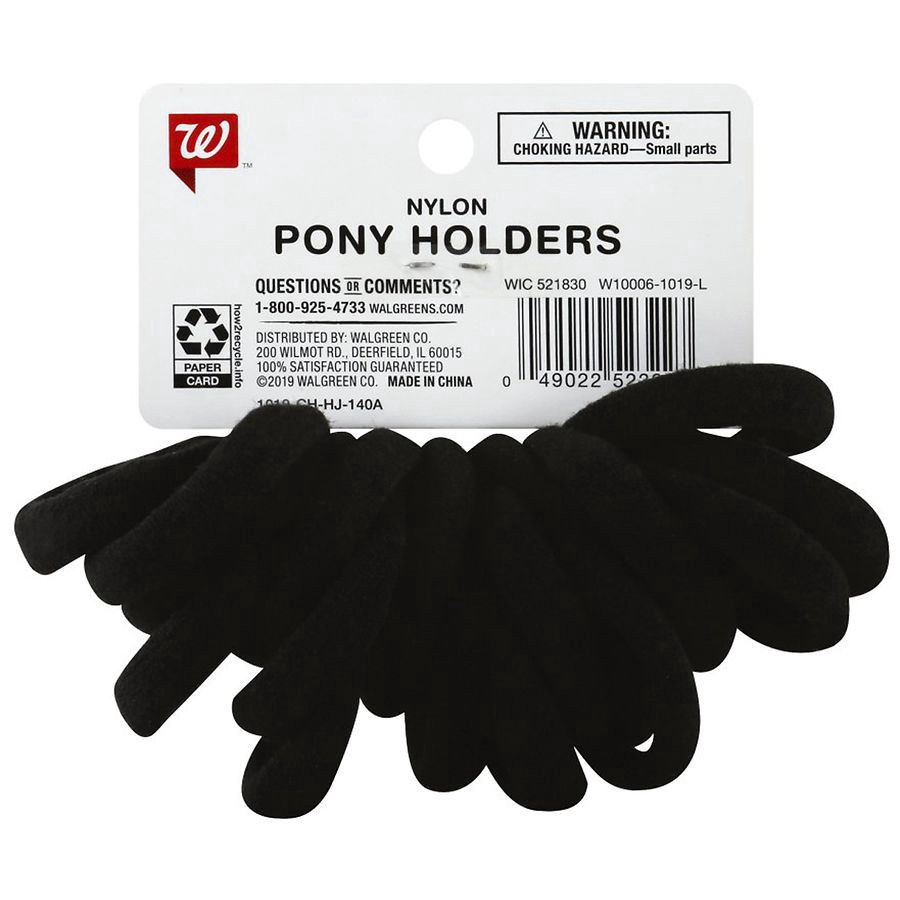slide 2 of 2, Walgreens Nylon Terry Hair Ties, 18 ct