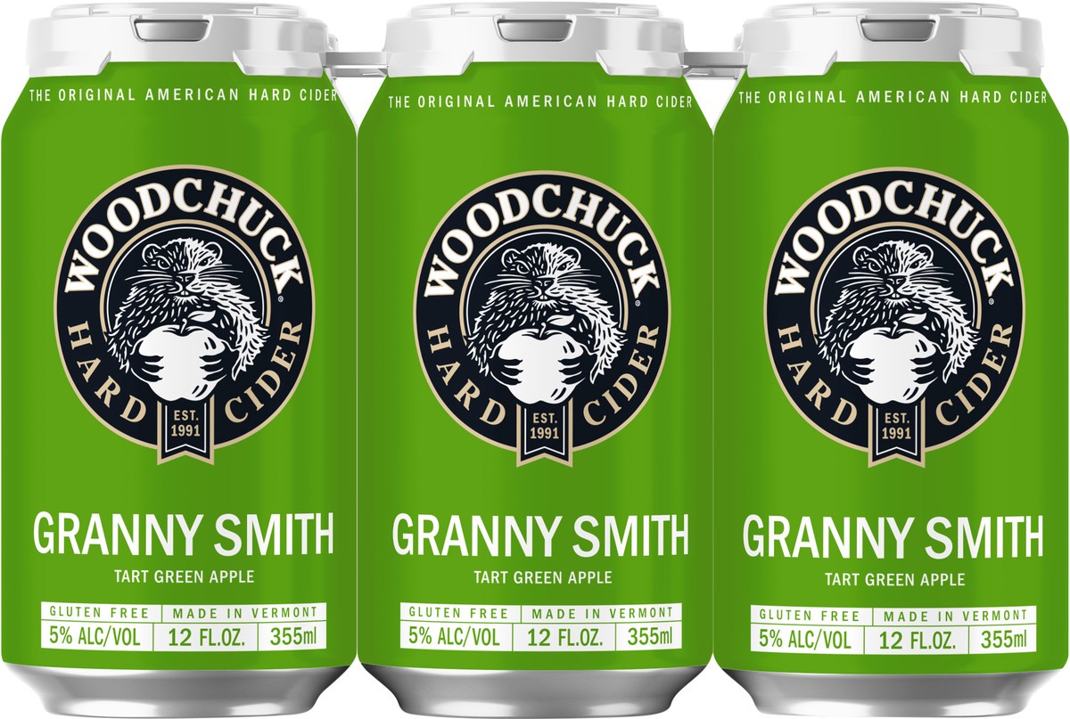 slide 2 of 9, Woodchuck Hard Cider Granny Smith 6Pk, 12 fl oz
