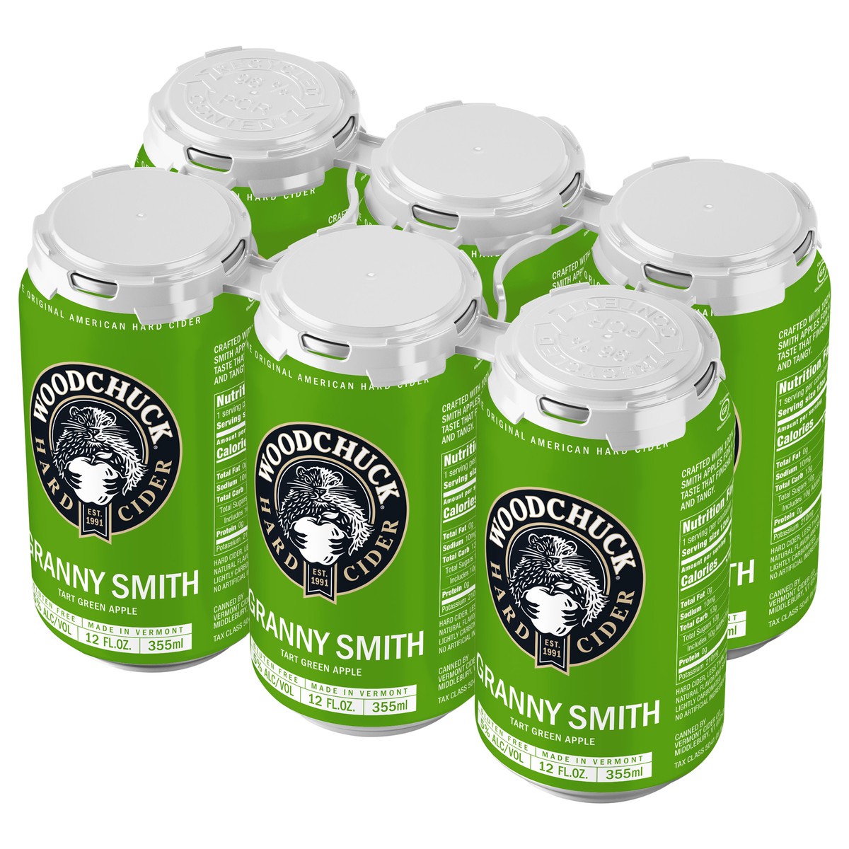 slide 6 of 9, Woodchuck Hard Cider Granny Smith 6Pk, 12 fl oz