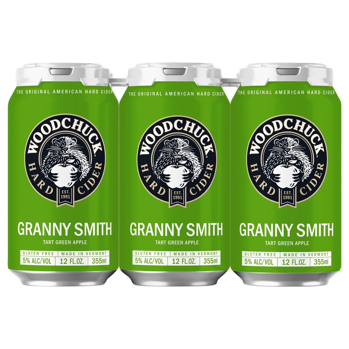slide 1 of 9, Woodchuck Hard Cider Granny Smith 6Pk, 12 fl oz