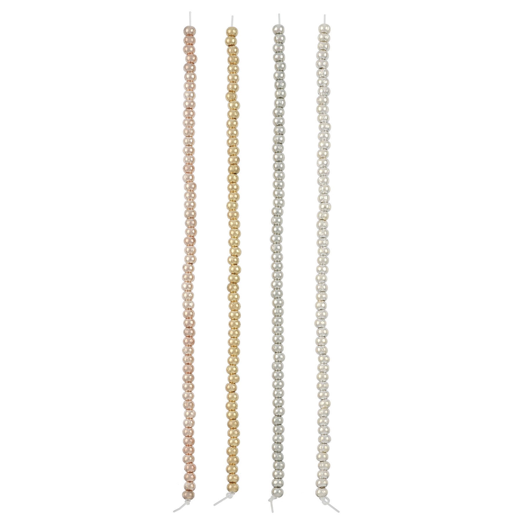 slide 3 of 3, Multicolor Metal Rondelle Beads, 3mm By Bead Landing, 3 mm