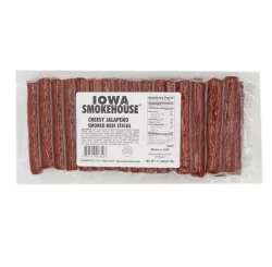 Iowa Smokehouse Cheesy Jalapeno Smoked Beef Sticks